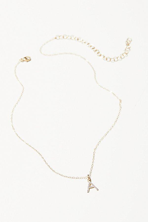 14k Diamond Initial Necklace By Erth Jewelry At Free People